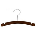 12" Children's Walnut Wooden Dress/Shirt Hanger